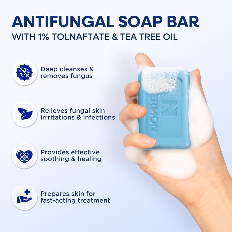 Hermon Antifungal Jock Itch Spray & Soap Kit: Powerful Treatment of Antifungal Spray & Soap for Jock Itch with 2.01 fl.oz & 2 Bars - Fast & Effective Relief of Itching, Burning, Redness, & Irriation - Image 4